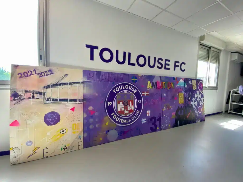 fresque participative toulouse football club